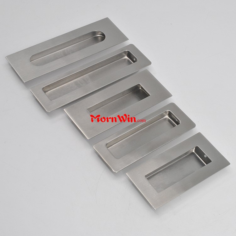 Stainless Steel 304 Furniture Recessed Hidden Sliding Handle Pull for Cabinets and Drawers