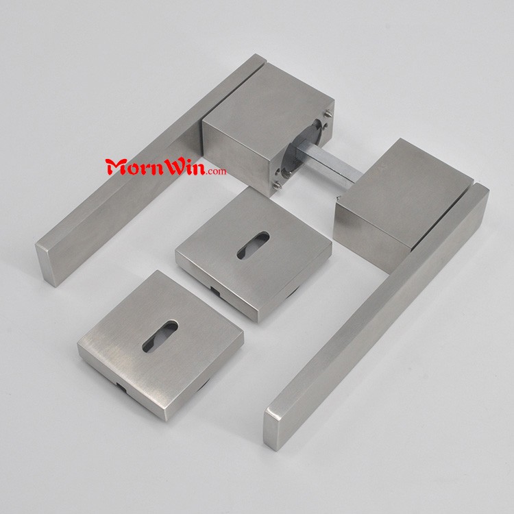 Stainless Steel 304 High Quality Solid square door Lever Handle