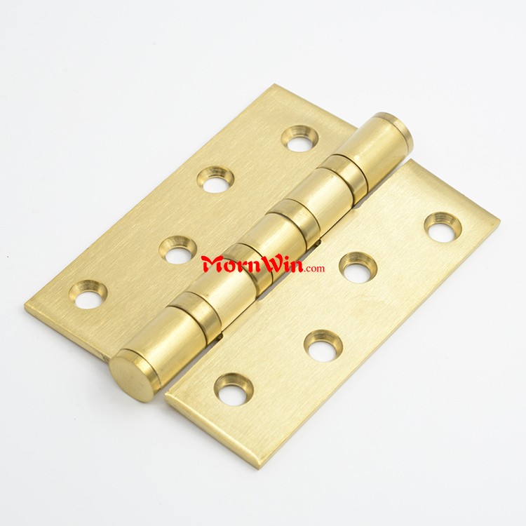 Stainless Steel 4 inch Satin Gold 4 Ball Bearing Butt Hinge