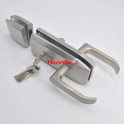 Stainless Steel Double Side High Quality Sliding Toilet Glass Door Lock