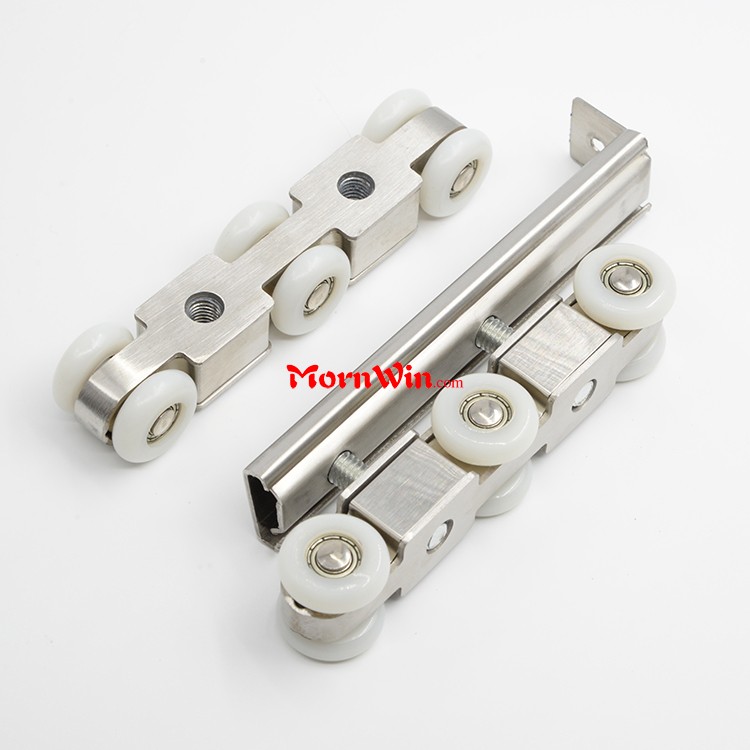 Stainless steel sliding hanging wood door roller wheel 4 6 8 10 12 wheels