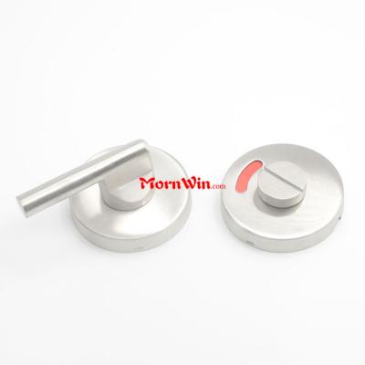 Stainless steel wc toilet washroom door indicator lock turn knob