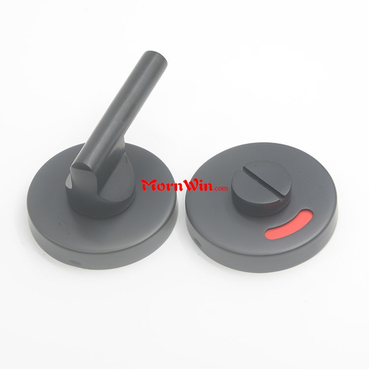 Stainless steel wc toilet washroom door indicator lock turn knob