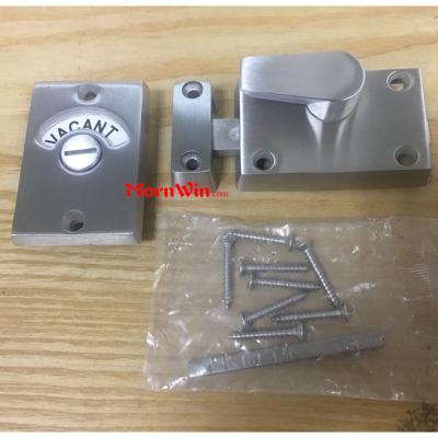 Toilet Cubicle Partition Stainless Steel Indication Door Lock