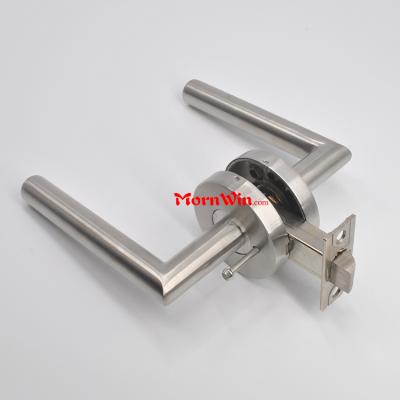 Toilet privacy lock bathroom hotel door handle lock for USA market 65mm Escutcheon