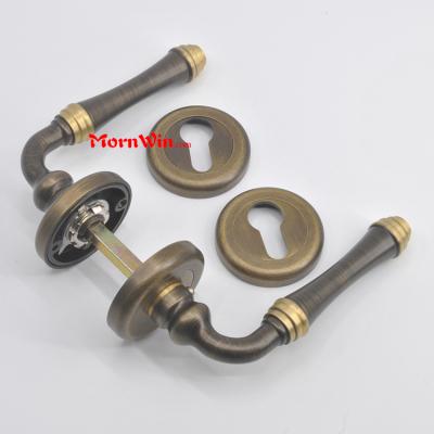 Top quality custom size european fancy antique brass door handles