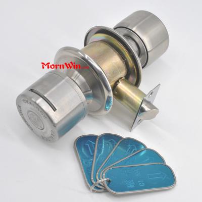 Top quality hotel room cylindrical magnetic card stainless steel shift knob lock