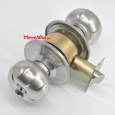 Top quality stainless steel heavy duty tubular bathroom lever knob door lock