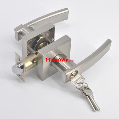 US market solid zinc alloy Grade 3 handle lever entry door tubular lock