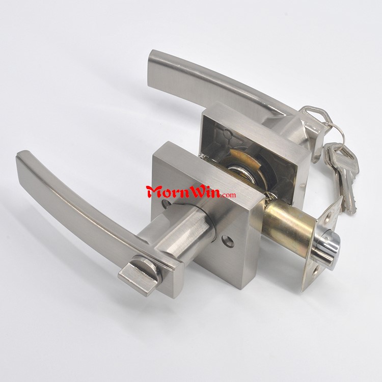 US market solid zinc alloy Grade 3 handle lever entry door tubular lock