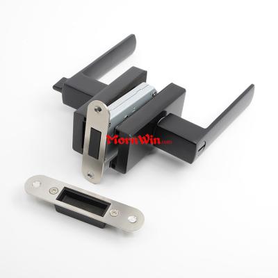 aluminium frameless tempered glass door magnetic locks lever handle