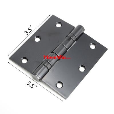 black stainless steel door hinges