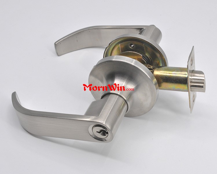 cylindrical tubular zamak zinc alloy lever handle door lock 