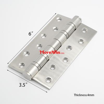 high quality 6 inch satin color stainless steel door hinge