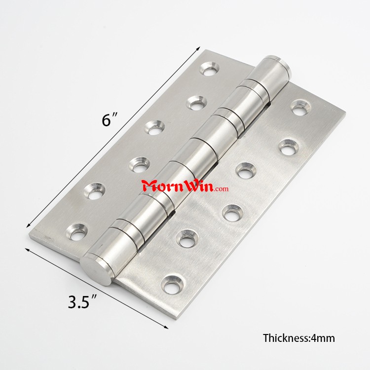 high quality 6 inch satin color stainless steel door hinge