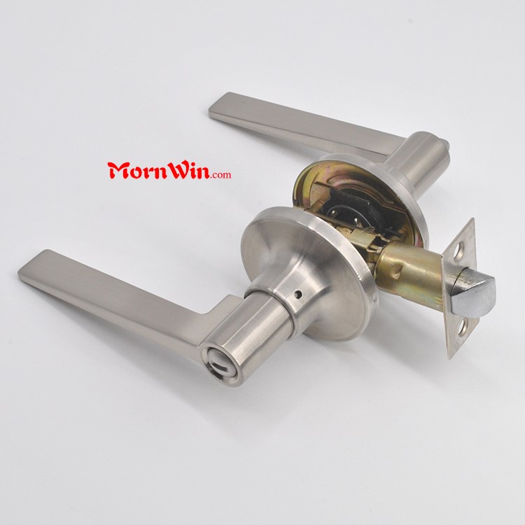 high quality cylindrical tubular zamak zinc alloy lever handle door lock 