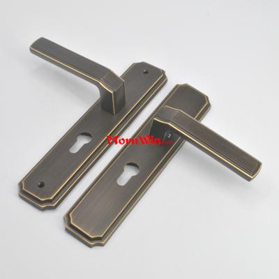 matt antique brass china door hardware manufacturer door handles with plate