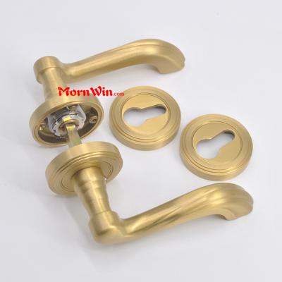 popular antique satin brass lever door handle