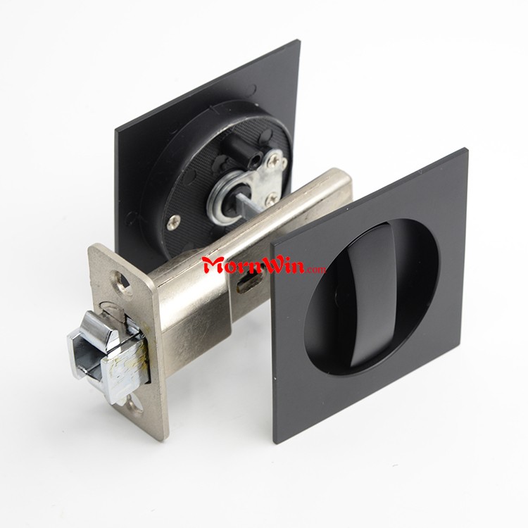 square hidden sliding hook invisible flat door sliding door lock