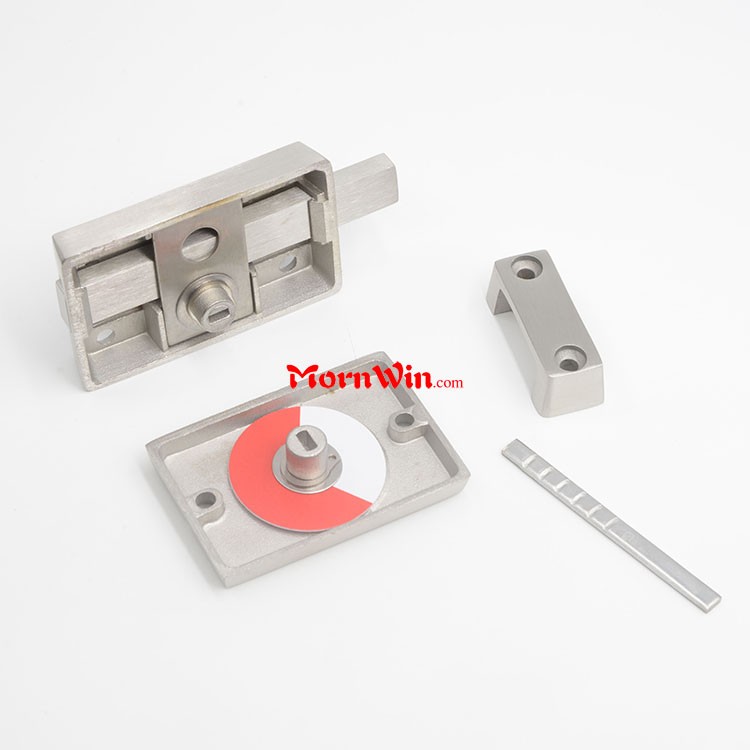 stainless steel 304 Bathroom toilet partition door lock with indicator