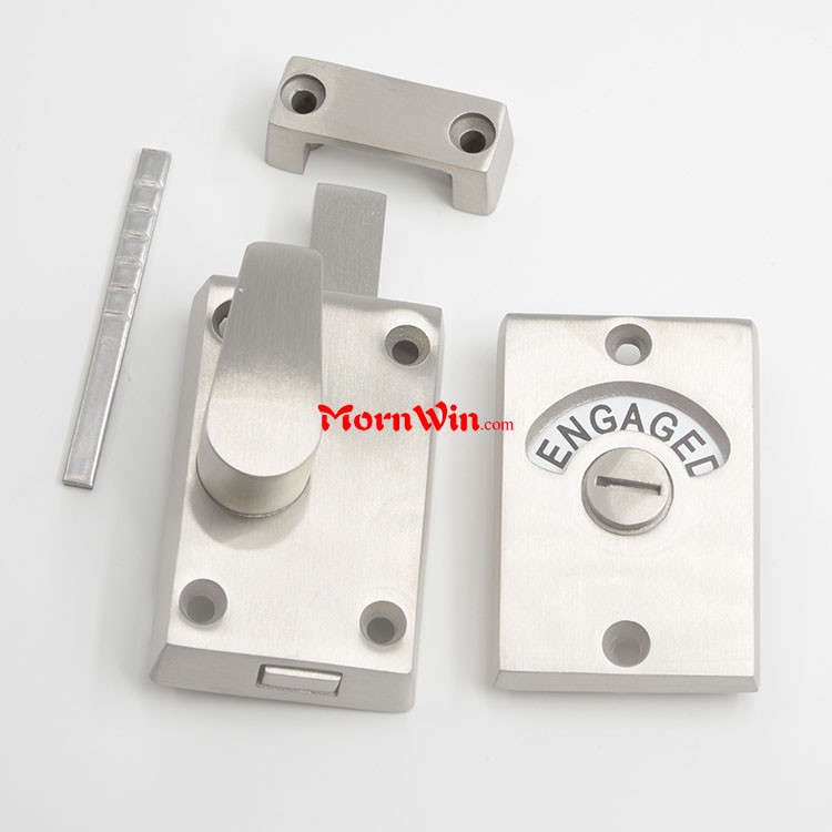 stainless steel 304 Bathroom toilet partition door lock with indicator