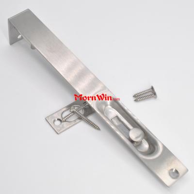 Top quality china factory price stainless steel concealed spring safety house sliding door locking flush bolt 