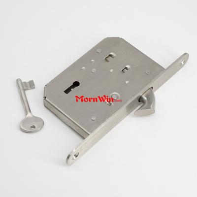  stainless steel sliding door mortise hook lock with keys